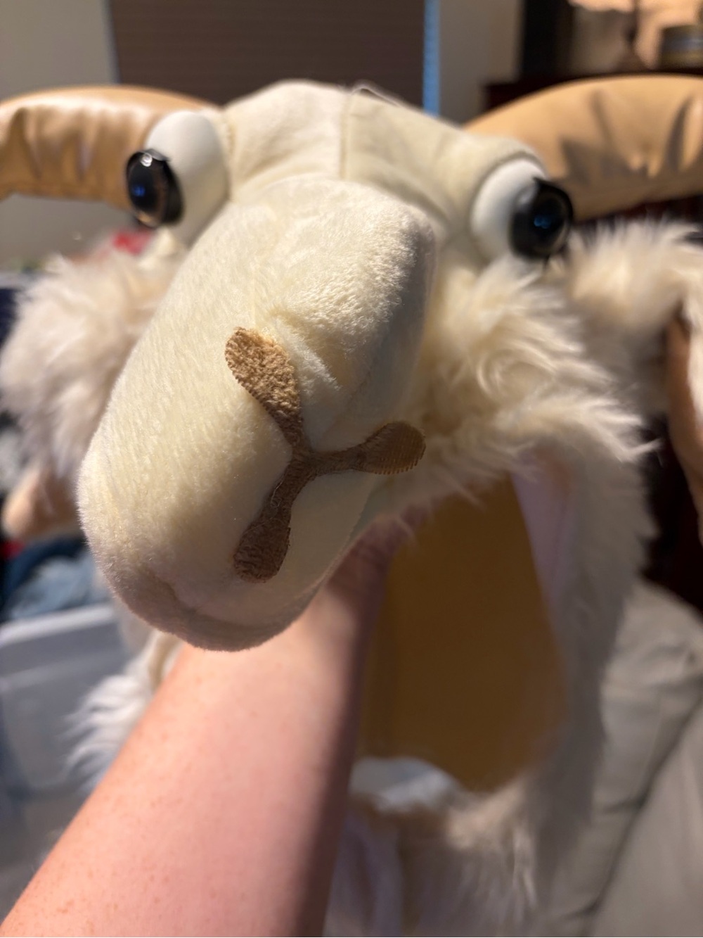 Fur Goat front zip Costume